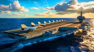 Illustration of the F/A-XX Sixth-Generation Fighter Jet Developed by the U.S. Navy.