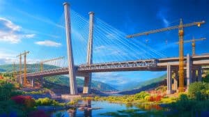 Illustration of the world's tallest bridges showcasing engineering marvels and innovative designs.