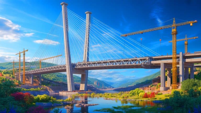 “This Bridge Breaks Every Record”: China’s Puzhehei Tower Soars 1,263 Feet, Dethroning France’s Millau Viaduct As World’s Tallest (and it’s stunning) Illustration of the world's tallest bridges showcasing engineering marvels and innovative designs.