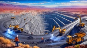 Illustration of the Thacker Pass lithium mining project in Nevada.