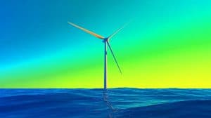 Illustration of the World's Largest Wind Turbine Unveiled in China.
