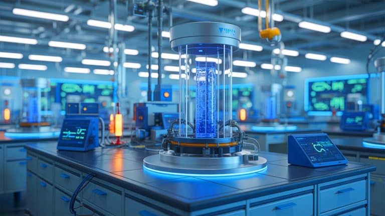 Illustration of the breakthrough catalyst developed by Rice University researchers for reducing iridium use in hydrogen production.