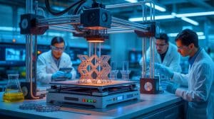 “They Just Reinvented Metal”: Scientists Create 3D-Printed Structures 20 Times Stronger Than Anything Made Before (And It Changes Everything) Illustration of groundbreaking 3D-printing technology producing metal structures using vat photopolymerization.