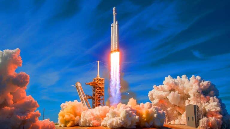 “They’re Launching for War”: SpaceX and ULA Win Space Force Contracts for Secret Defense Missions (and billions are on the line) Illustration of the Falcon Heavy USSF-52 mission launched by the National Security Space Launch program.