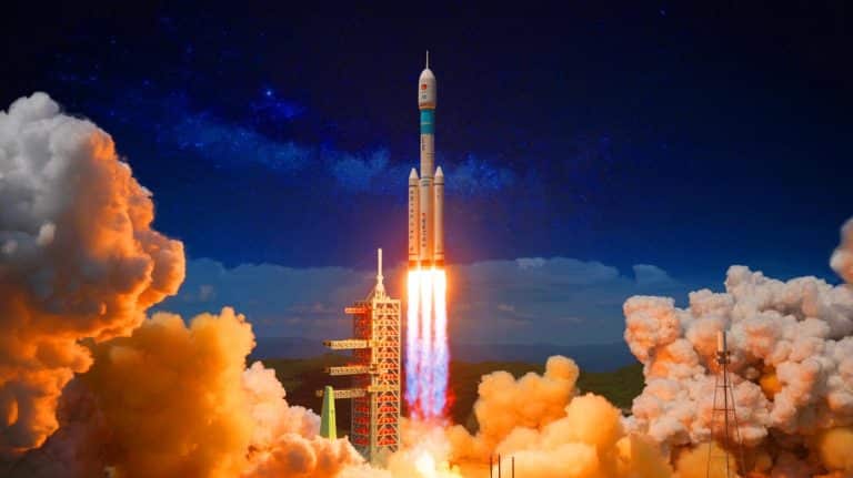 “They’re Not Saying Everything”: China’s New Shiyan Satellites Spark Global Unease (and their true mission might not be what it seems) Illustration of China's Long March 2D Rocket Launching the Shiyan-30 Satellites into Orbit.