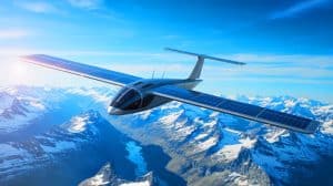 “He Flew Over the Alps Without Fuel”: SolarStratos Breaks Records and Proves the Future of Aviation Could Be Powered by the Sun Illustration of a solar-powered aircraft soaring over the Swiss Alps, marking a milestone in sustainable aviation.