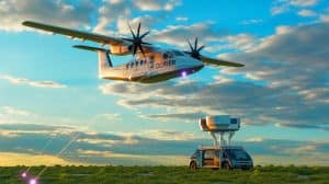 “They Sent Quantum Messages From the Sky”: German Scientists Transmit Single Photons From a Plane to Earth for Ultra-Secure Communication Illustration of a DLR Dornier 228 research aircraft transmitting individual photons to a mobile ground station.