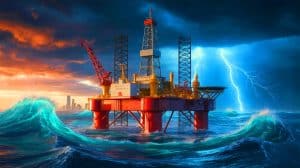 Illustration of geopolitical tensions affecting global oil prices.