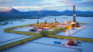 Illustration of ConocoPhillips' Willow oil and natural gas project in Alaska affected by inflation.