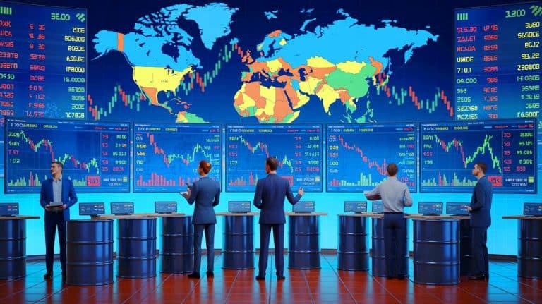 Oil Prices Drop Amid Prolonged Ukraine Peace Talks, Spotlight Shifts to Upcoming OPEC+ Decisions Impacting Global Markets Illustration of oil prices declining amidst geopolitical tensions and increased U.S. crude production.
