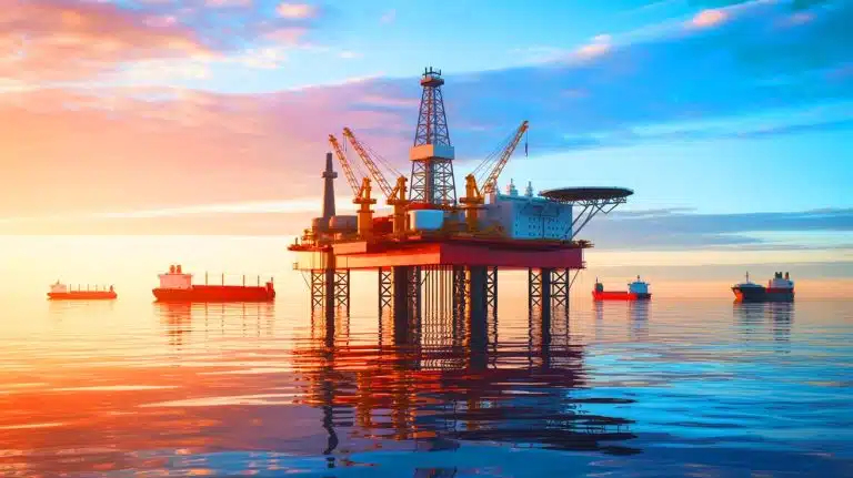 Illustration of fluctuating oil prices influenced by geopolitical tensions and economic factors.