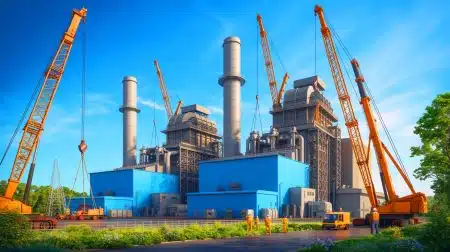 Illustration of U.S. Department of Energy's investment in modernizing coal-fired power plants.
