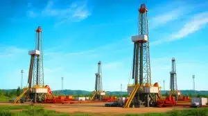 Illustration of U.S. energy firms increasing oil and gas rig counts.