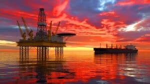 Illustration of oil prices declining due to oversupply concerns and geopolitical tensions involving Russia and Venezuela.