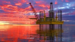Illustration of oil prices increasing due to anticipated Federal Reserve rate cut and geopolitical tensions.