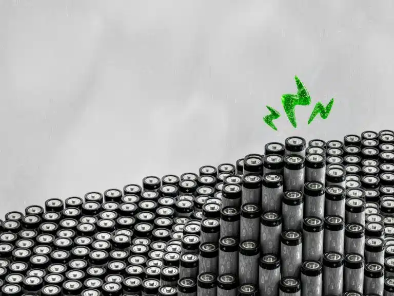 The Ongoing Bribery Case Against Hithium’s Chairman Wu Zuyu Highlights the Stakes for Battery Investors A bunch of black and white objects with a green arrow above them