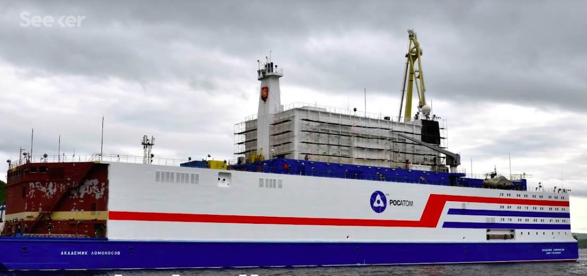 Russia’s floating nuclear plant docks in Pevek